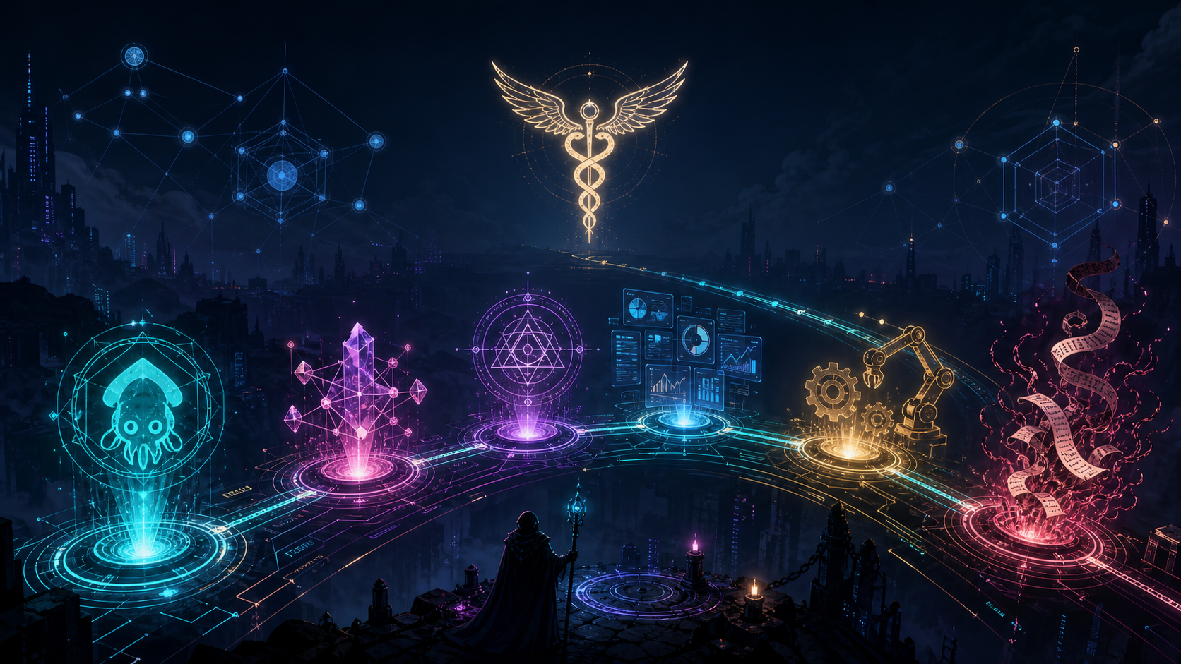 What Comes Next — ChatGPT Codex generated cyberpunk editorial illustration
