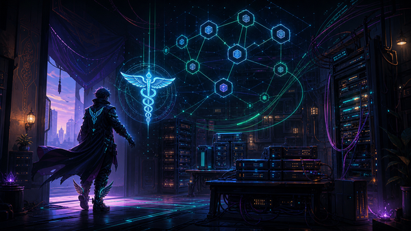 ChatGPT Codex generated cyberpunk Hermes glyph entering a production homelab command space